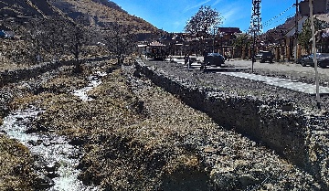 Набережная в селе Химой