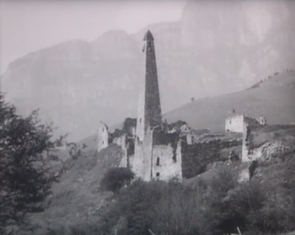 Центральный государственный исторический архив Грузии передал историкам "АСМ Групп" уникальный документальный фильм о храме Тхаба Ерды в горной Ингушетии до его реставрации в советское время.