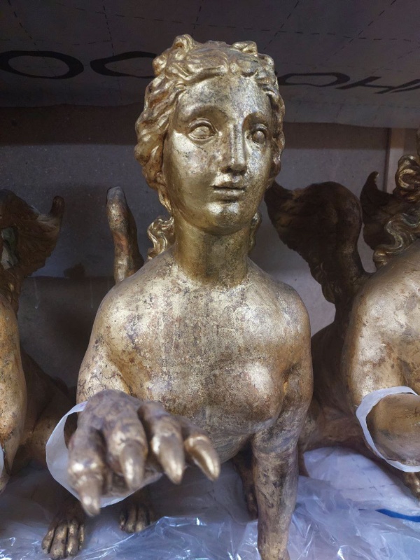 Завершается реставрация исторических сфинксов в бывшем имении графов Шереметевых - усадьбе Останкино.

Фото: "АСМ Групп".