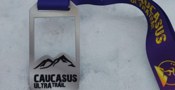 Медаль проекта Caucasus Ultra Trail!

Главный символ забега угадывается и визуально и тактильно!