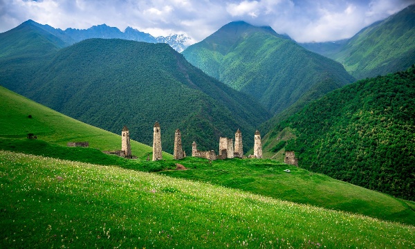 Эрзи — это один из самых знаменитых башенных комплексов в Ингушетии, объект культурного наследия федерального значения. Он находится на территории природного заповедника «Эрзи» («аьрзи» в переводе с ингушского  — «орёл»). В комплекс входят 8 боевых, 2 полубоевых, 47 жилых башен, 1 храм, и свыше 20 солнечных могильников, включая мавзолей знаменитого строителя башен - Янда.

Эрзи расположен в 10 минутах езды от «Армхи», маршрут входит в экскурсионные программы курорта.