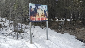 Знак «Берегите лес от пожара»