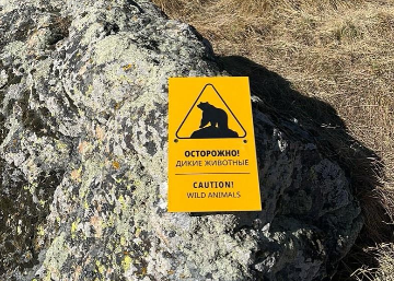Знак «Осторожно! Дикие животные»