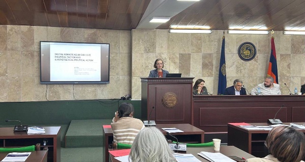 4 и 5 ноября в Ереванском государственном университете прошла международная конференция «Образование и исследования в обществах цифровой эпохи», в которой обсуждались проблемы инноваций в образовании, цифрового образования, научно-исследовательских процессов, гражданственности и гражданских ценностей в контексте цифровых трансформаций. 

В конференции приняла участие доцент кафедры журналистики, медиакоммуникаций и связей с общественностью ИМО ПГУ Ирина Сергеевна Миллер с докладом «Digital Nomads as an Obvious Political Factor and a Hypothetical Political Actor», в котором осветила воздействия цифровизации на современное общество, распространение цифрового номадизма и его влияние на социально-политические процессы.  

Цифровой номадизм как феномен, в последнее время быстроразрастающийся, привлекает к себе всё большее внимание исследователей и политиков. В условиях ускоренной цифровизации и глобализации появляются не только иные трудовые задачи и формы занятости, но и новые формы социальной и политической организации, не связанные с традиционным понятием государства как территориальной единицы.

В конференции приняли участие учёные, преподаватели и исследователи из разных стран, в том числе Армении, США, Великобритании, Австрии, Чехии и России.
