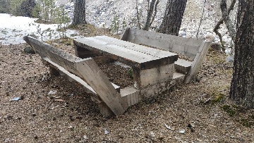 Стол со скамейками